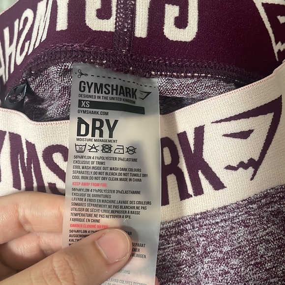 Gymshark Ruby Marl Flex Leggings Size XS Butt Enhancement Pink - Picture 6 of 7